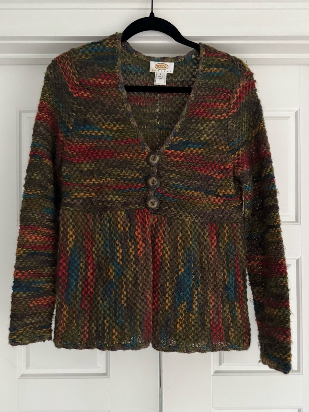 Vintage Talbots Y2K Boho Knit Sweater - Small
